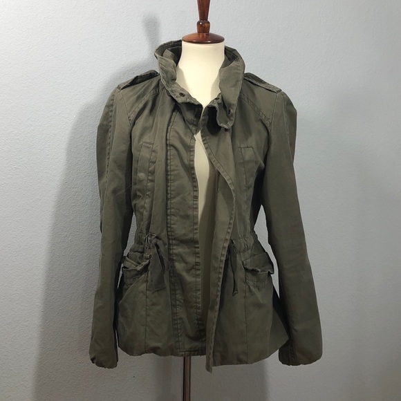Gap Cotton Funnel Utility Jacket {kale} - Picture 2 of 8